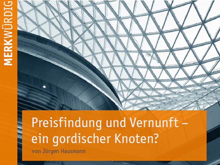 Küspert & Küspert Fachartikel "Preisfindung und Vernunft - ein gordischer Knoten?"